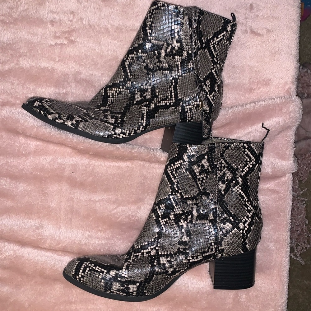 Animal Print Booties - image 1